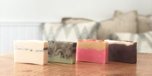 a photo of four Fall 2020 Limited Edition soaps