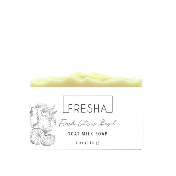 Fresh Citrus Basil Goat Milk Soap